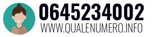 Numero di telefono 0645234002 0645234002