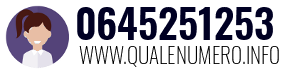 Numero di telefono 0645251253 0645251253