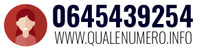 Numero di telefono 0645439254 0645439254