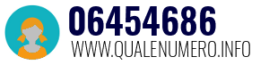 Numero di telefono 06454686 06454686