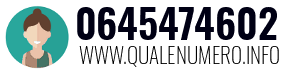 Numero di telefono 0645474602 0645474602
