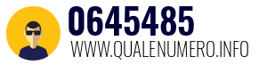 Numero di telefono 0645485 0645485