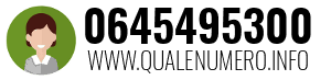 Numero di telefono 0645495300 0645495300