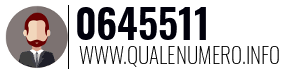 Numero di telefono 0645511 0645511