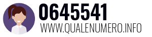 Numero di telefono 0645541 0645541