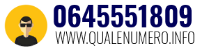 Numero di telefono 0645551809 0645551809