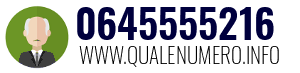 Numero di telefono 0645555216 0645555216