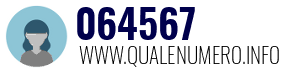 Numero di telefono 064567 064567