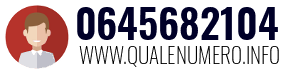 Numero di telefono 0645682104 0645682104