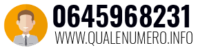 Numero di telefono 0645968231 0645968231