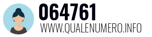 Numero di telefono 064761 064761
