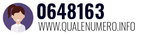 Numero di telefono 0648163 0648163
