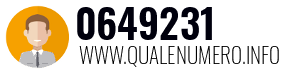 Numero di telefono 0649231 0649231