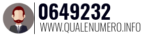 Numero di telefono 0649232 0649232
