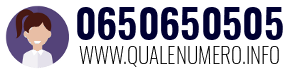 Numero di telefono 0650650505 0650650505