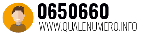 Numero di telefono 0650660 0650660