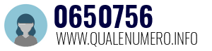 Numero di telefono 0650756 0650756