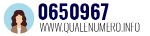Numero di telefono 0650967 0650967