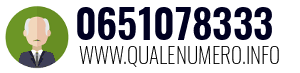 Numero di telefono 0651078333 0651078333