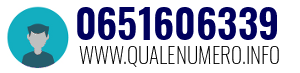Numero di telefono 0651606339 0651606339