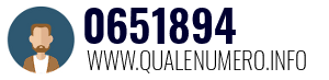 Numero di telefono 0651894 0651894
