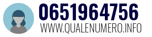 Numero di telefono 0651964756 0651964756
