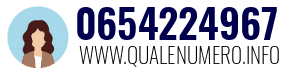 Numero di telefono 0654224967 0654224967