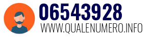 Numero di telefono 06543928 06543928