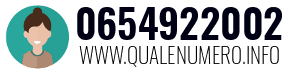 Numero di telefono 0654922002 0654922002