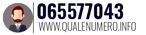 Numero di telefono 065577043 065577043
