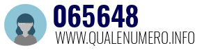 Numero di telefono 065648 065648