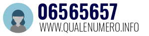 Numero di telefono 06565657 06565657