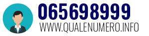 Numero di telefono 065698999 065698999