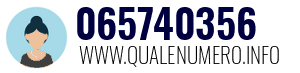 Numero di telefono 065740356 065740356
