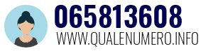 Numero di telefono 065813608 065813608