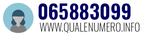 Numero di telefono 065883099 065883099