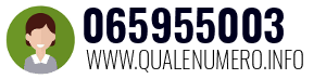 Numero di telefono 065955003 065955003