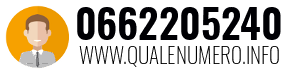 Numero di telefono 0662205240 0662205240