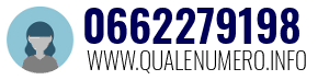 Numero di telefono 0662279198 0662279198