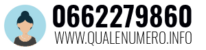 Numero di telefono 0662279860 0662279860