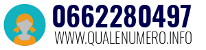 Numero di telefono 0662280497 0662280497
