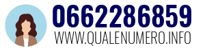 Numero di telefono 0662286859 0662286859