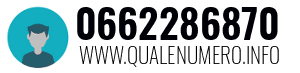 Numero di telefono 0662286870 0662286870