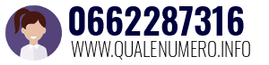 Numero di telefono 0662287316 0662287316