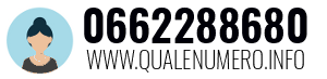 Numero di telefono 0662288680 0662288680