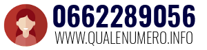 Numero di telefono 0662289056 0662289056