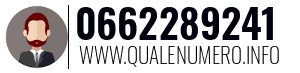 Numero di telefono 0662289241 0662289241