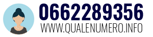Numero di telefono 0662289356 0662289356
