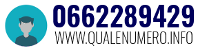 Numero di telefono 0662289429 0662289429