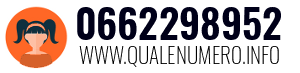 Numero di telefono 0662298952 0662298952